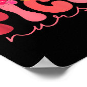 Women Valentine Cu Nurse Pediatrics Cute Bears Ped ポスター (角)