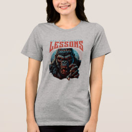 Women Wise Gorilla Lessons Learn T-Shirt トライブレンドＴシャツ