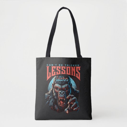 Women Wise Gorilla Lessons Learn Tote Bag トートバッグ (正面)