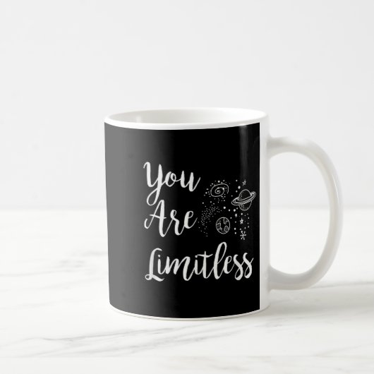 Women You Are Limitless Amazing Motivational  コーヒーマグカップ (右)