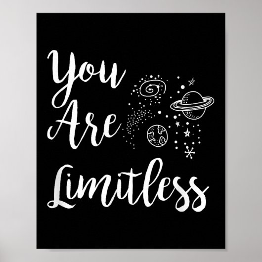 Women You Are Limitless Amazing Motivational  ポスター (正面)