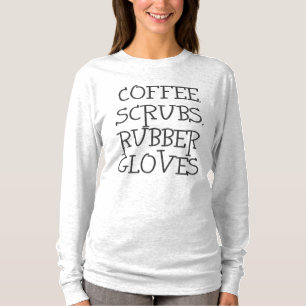 Womensナースの博士の長袖のグラフィックのTシャツ Tシャツ