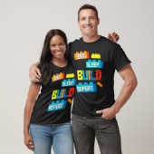 Womensレトロ食べスリープ構築Repeat Master Builder Tシャツ (ユニセックス)