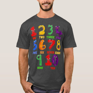 Womens学のMath Numbers Counts Back T Tシャツ