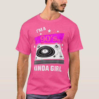 Womens おもしろい 90S音楽引用文I'M A 90'S Rb Kinda G Tシャツ
