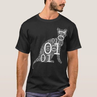 Womens おもしろい Binary Cat Codingコンピュータプログラマ Tシャツ