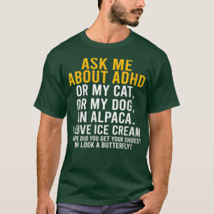 Womens おもしろい Me About頼 Adhd自閉症メンタルヘルス Tシャツ