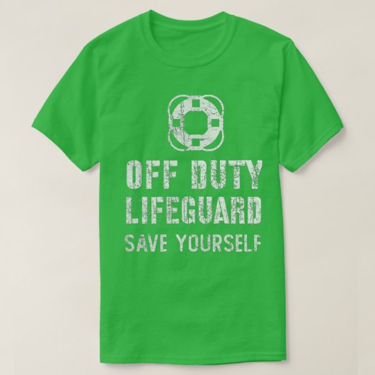 Womens 救 Yourself  Lifeguard Umousスイミングプール Tシャツ (デザイン正面)