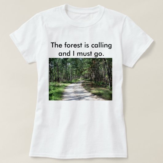 Women's 森が呼んでいる Tシャツ (デザイン正面)