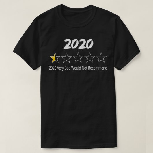 Womens 2020 Half Star Very Bad Tシャツ (デザイン正面)