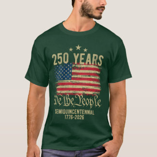 Womens 250 Years American Flag 250th Anniversary U Tシャツ