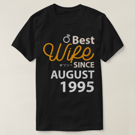 Womens 25th Wedding Anniversary Gift Best Wife Sin Tシャツ (デザイン正面)