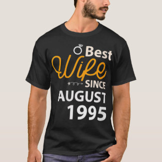 Womens 25th Wedding Anniversary Gift Best Wife Sin Tシャツ