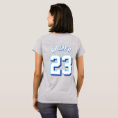 Women's 603 Riptide T-shirt、名前と番号 Tシャツ (裏面フル)