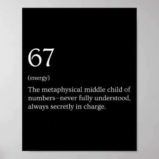 Womens 67 Definition Meme V-neck  ポスター (正面)