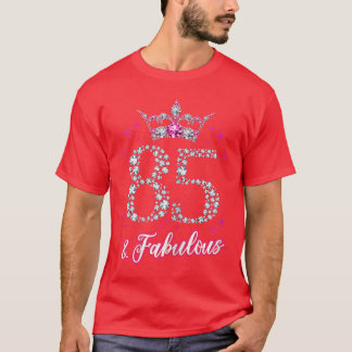 Womens 85 and Fabulous 1935 85Th Birthday Giftee b Tシャツ