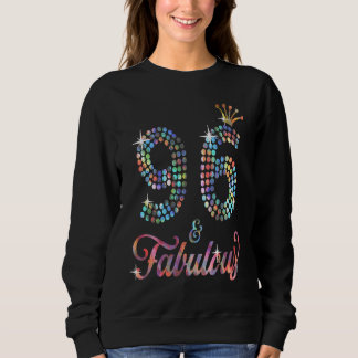 Womens 96 & Fabulous 1925 96th Celebration For Lad スウェットシャツ