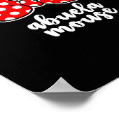 Womens Abuela Mouse Family Vacation Bow  ポスター (角)
