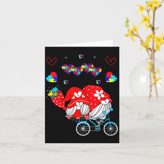 Womens Accept Understand Love Autism Awareness Gno カード (黄色い花)