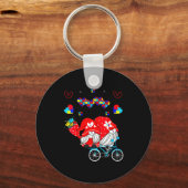 Womens Accept Understand Love Autism Awareness Gno キーホルダー (正面)