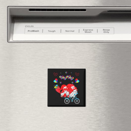 Womens Accept Understand Love Autism Awareness Gno マグネット (インサイチュ (食洗機))