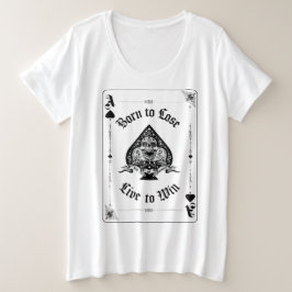 Women's Ace of Spades shirt プラスサイズTシャツ