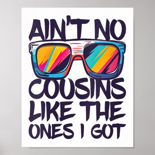 Womens Aint No Cousins Like The 得 Shirt A ポスター (正面)