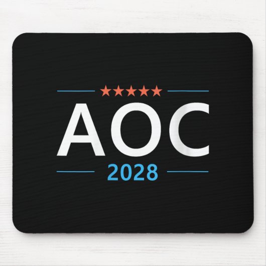 Womens Aoc 2028 Alexandria Ocasio-Cortez For Presi マウスパッド (正面)