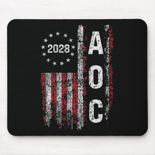 Womens Aoc Alexandria Ocasio Cortez 2028 For Prei マウスパッド (正面)