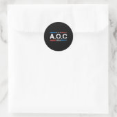 Womens Aoc Alexandria Ocasio Cortez 2028 For Prei ラウンドシール (バッグ)