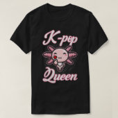 Womens Aolotl KPop Queen KPop Merch VNeck Tシャツ (デザイン正面)