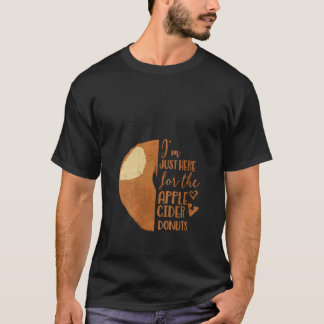 Womens Apple Cider Donuts Funny Fall Quote Autumn  Tシャツ