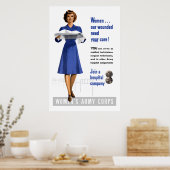 Women's Army Corps ポスター (キッチン)