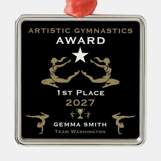 Women's Artistic Gymnastics メタルオーナメント (正面)