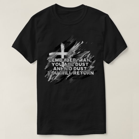 Womens Ash Wednesday Remember You Are Dust Catholi Tシャツ (デザイン正面)