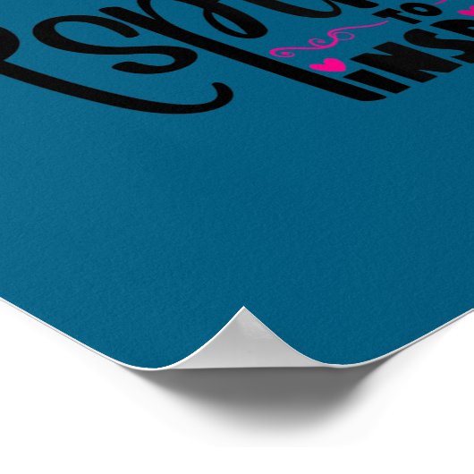 Womens Asre To Insre Sitive Motivational Gift Tee  ポスター (角)