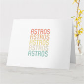 Womens Astros  カード (黄色い花)