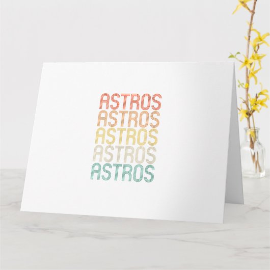 Womens Astros  カード (黄色い花)