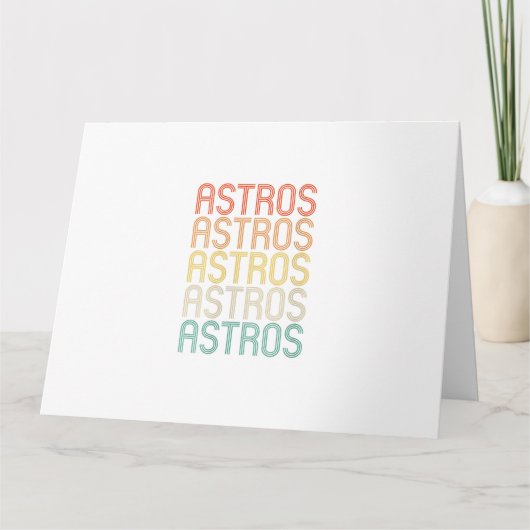 Womens Astros  カード (正面)