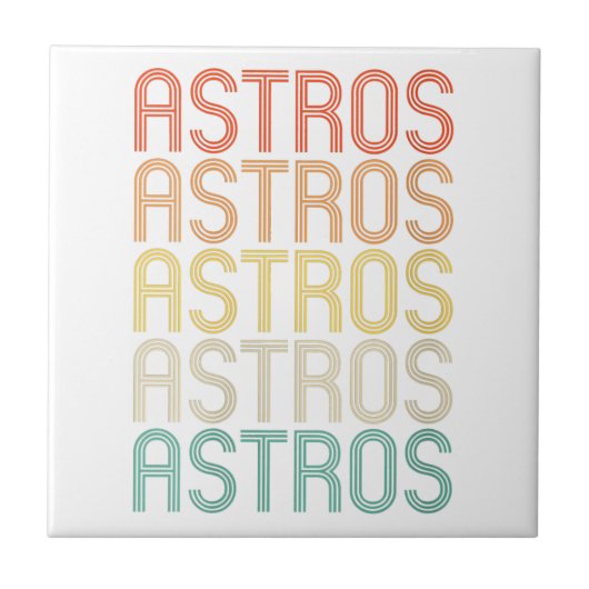 Womens Astros タイル (正面)
