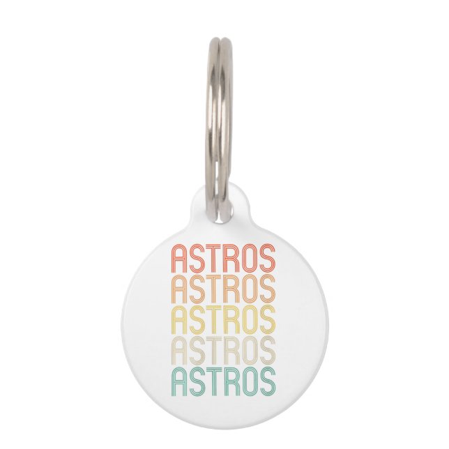 Womens Astros  ペット　ネームタグ (正面)