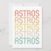 Womens Astros  招待状 (正面)