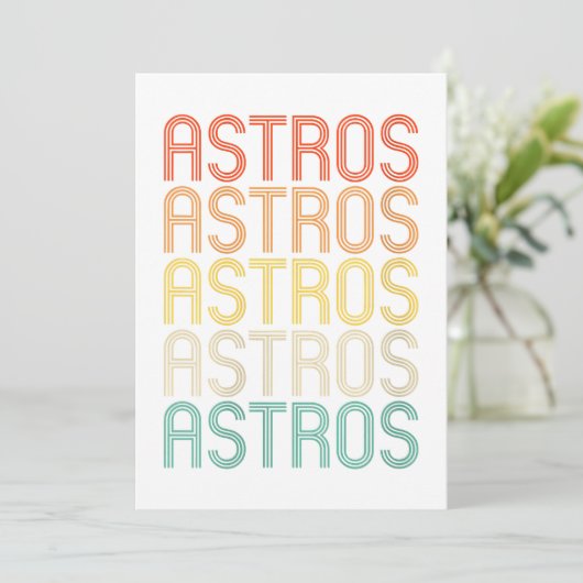 Womens Astros  招待状 (スタンド正面)