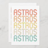 Womens Astros  招待状 (正面/裏面)