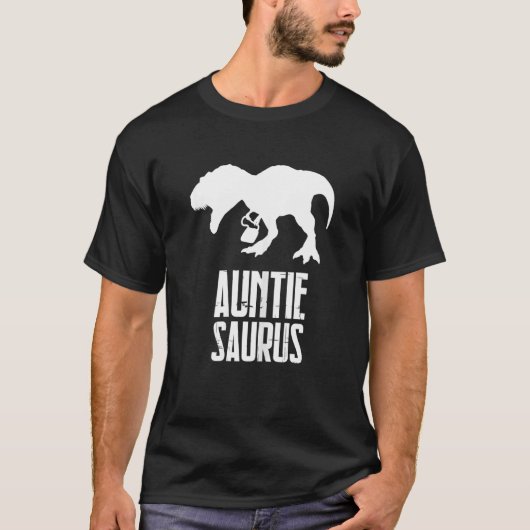 Womens Auntiesaurus Rex Auntie Saurus Funny Aunt D Tシャツ (正面)