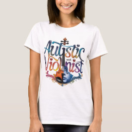 Women's autistic and violinist T-shirt Tシャツ