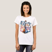 Women's autistic and violinist T-shirt Tシャツ (正面フル)