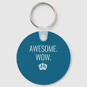 Womens Awesome Wow Funny Quote V-neck キーホルダー (正面)