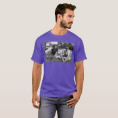 Womens Barack Obama Young with Kids and Michelle V Tシャツ (正面フル)