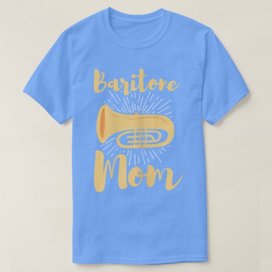 Womens BaritoneFunny Baritone Mom Band Mother Bari Tシャツ (デザイン正面)